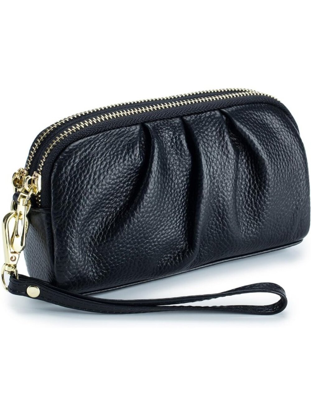 Stylish Genuine Leather Women's Wristlet Wallet - Compact & Functional Design